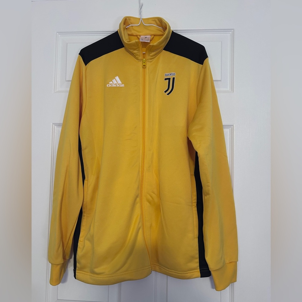 Juventus Team Adidas Yellow Zip Up Jacket